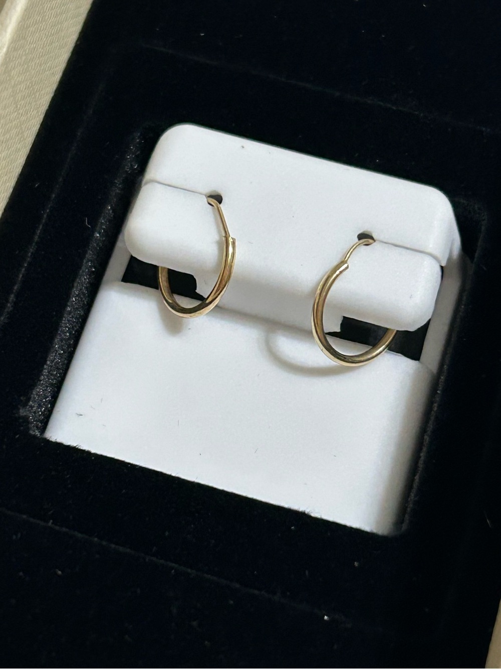 10k Gold Endless Hoop Earrings